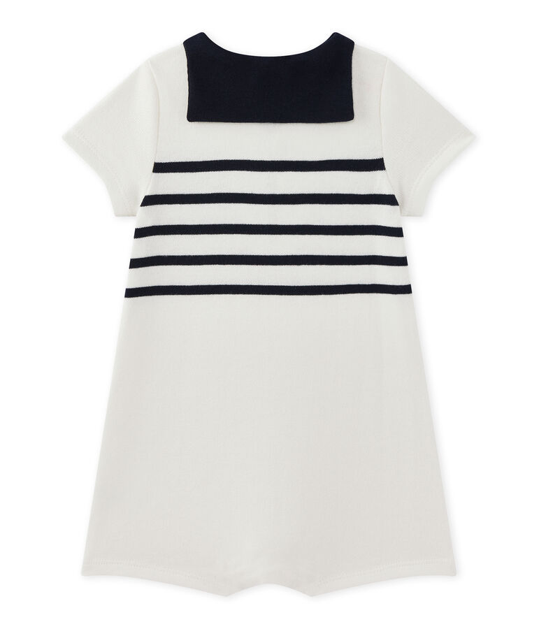 Pelele beb&eacute; ni&ntilde;o con manga corta blanco/azul