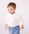 Camisa lisa de algodón para bebé blanco ECUME