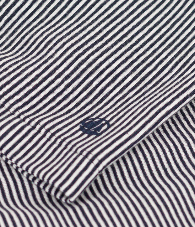 Quimono de rayas para mujer azul/blanco