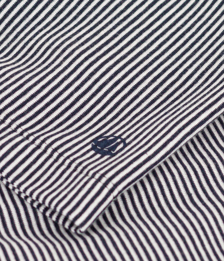 Quimono de rayas para mujer azul/blanco