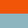 naranja / azul