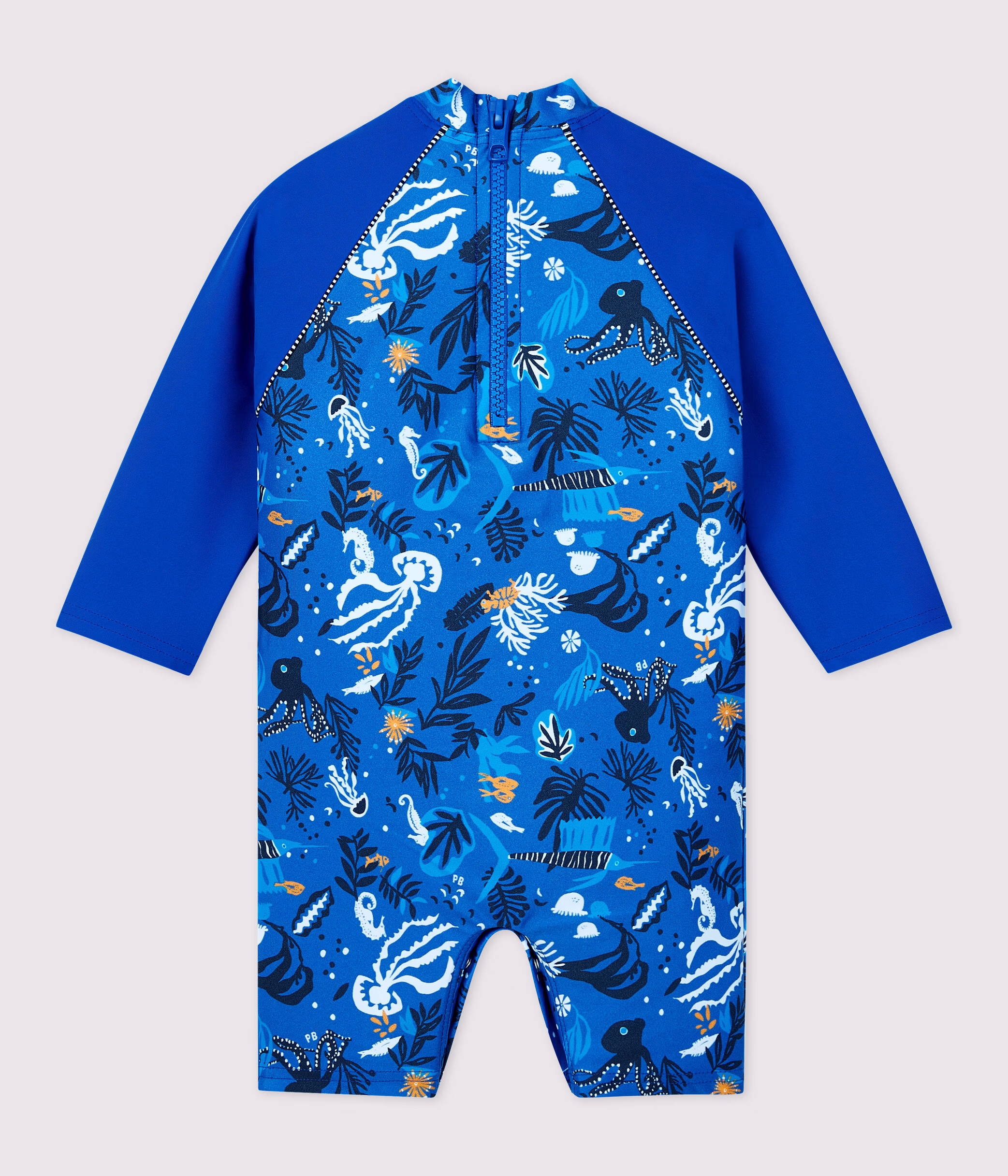 Mono anti UV eco sostenible de bebe nino SURF MULTICO Petit Bateau