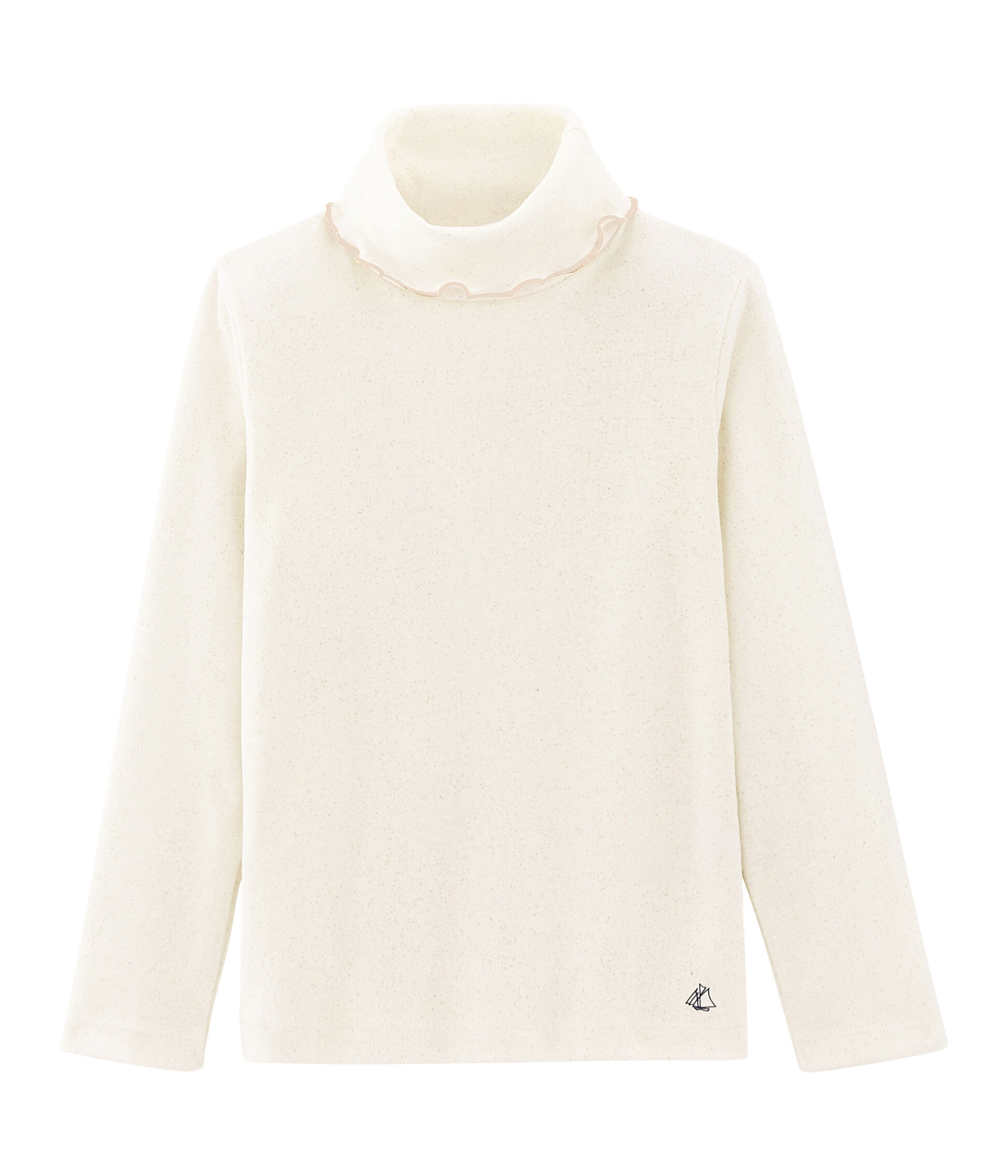 Camiseta cuello outlet alto blanca niña