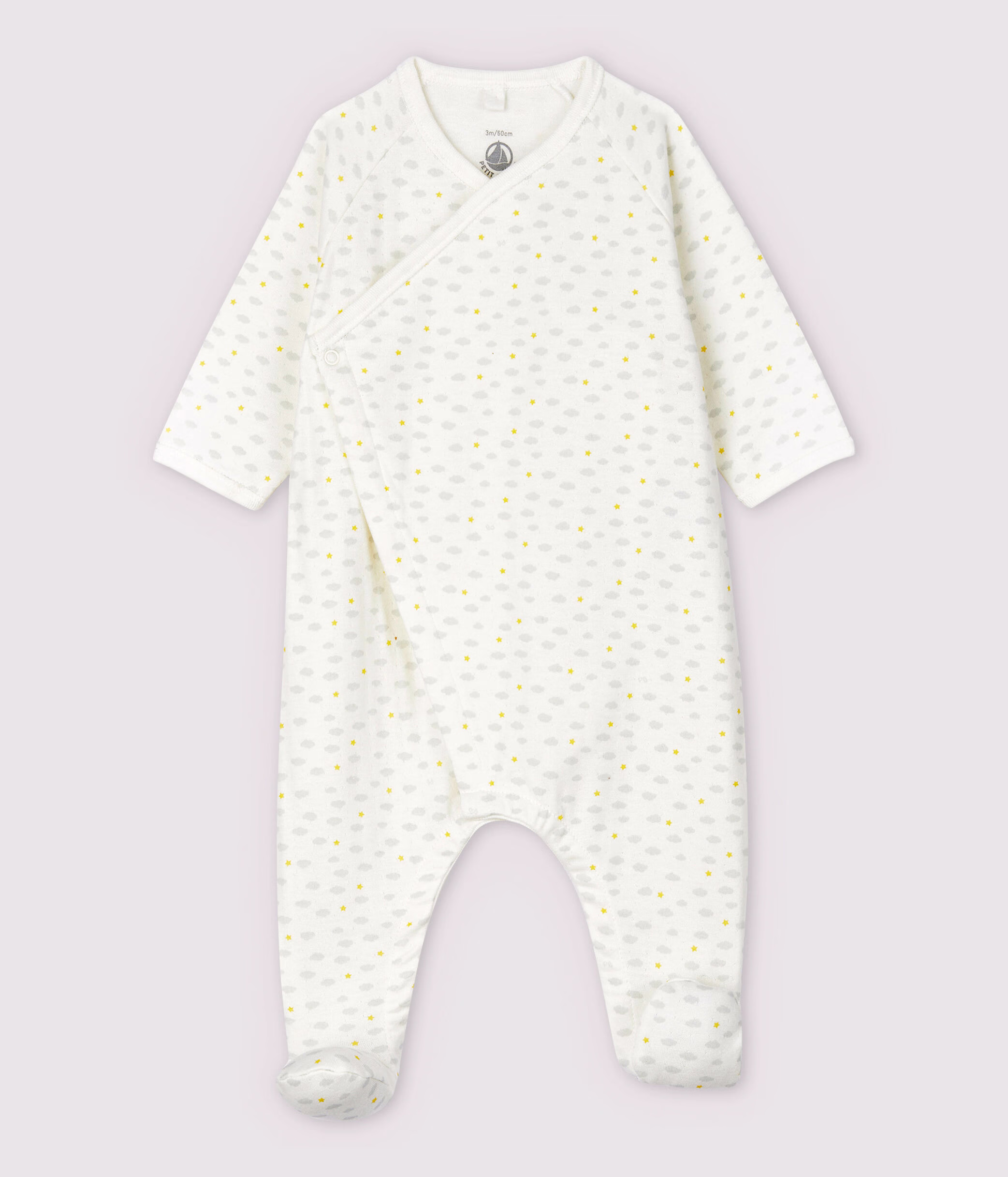 Pijama enterizo de conejo de beb en tejido tubular de algod n