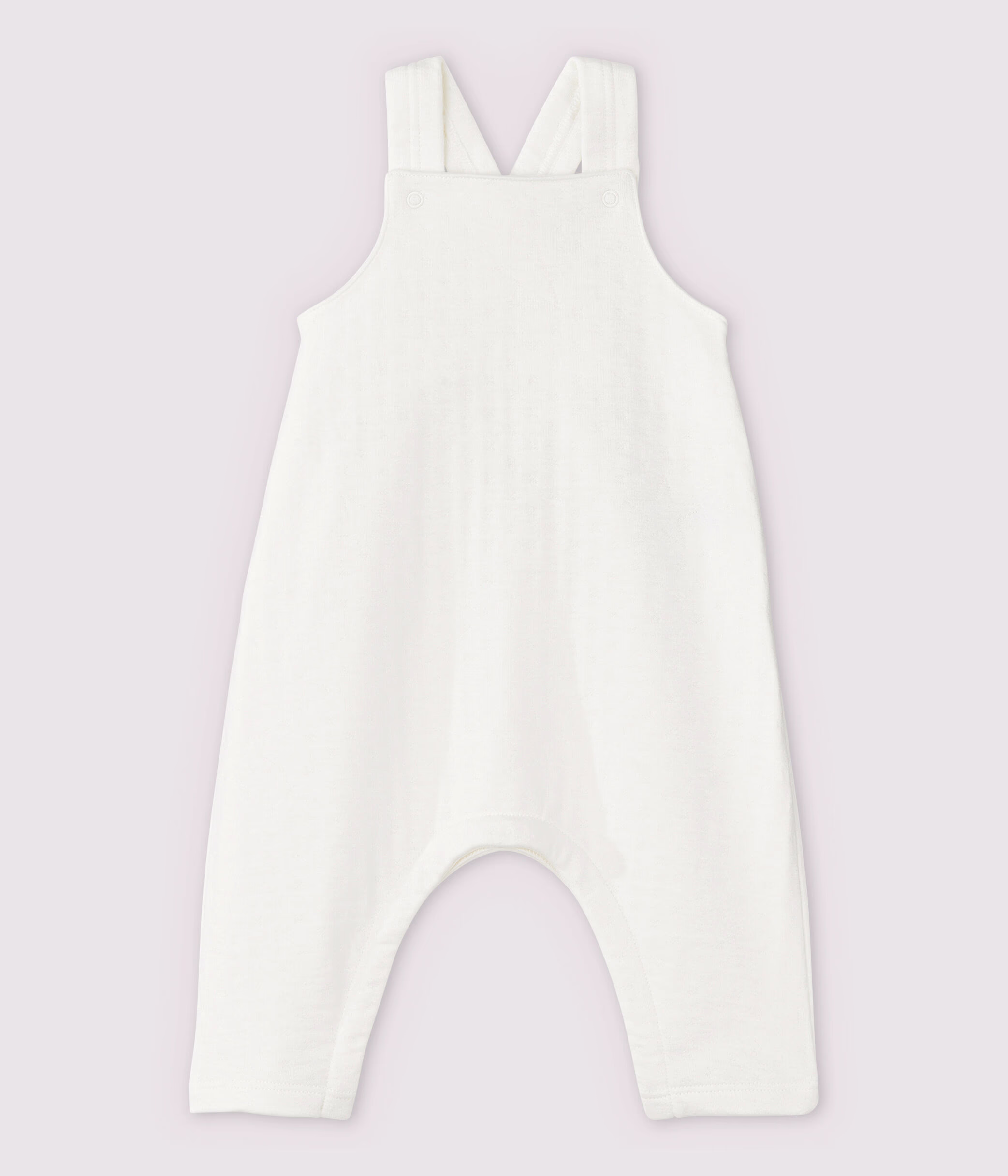 Peto blanco de beb en tejido tubular de algod n ecol gico 5999501000