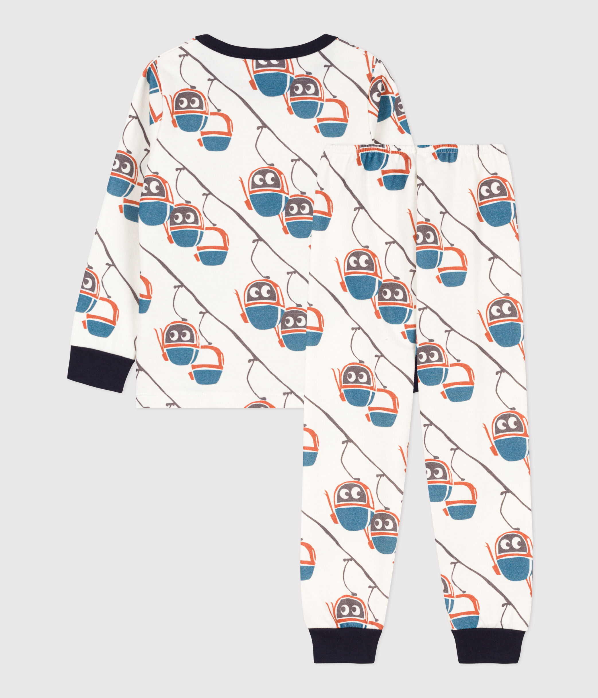 Pijama de felpa telecabina para ni o ni a A085S01