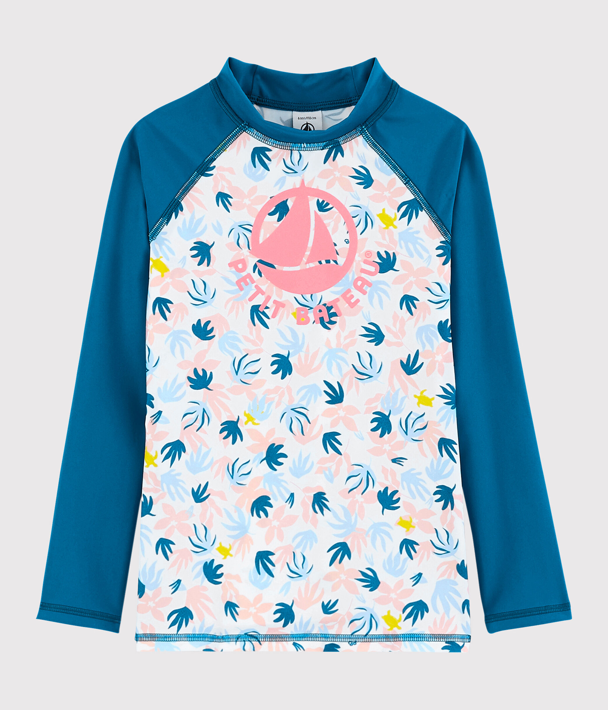 Camiseta anti uv reciclada de nina MYKONOS MULTICO Petit Bateau