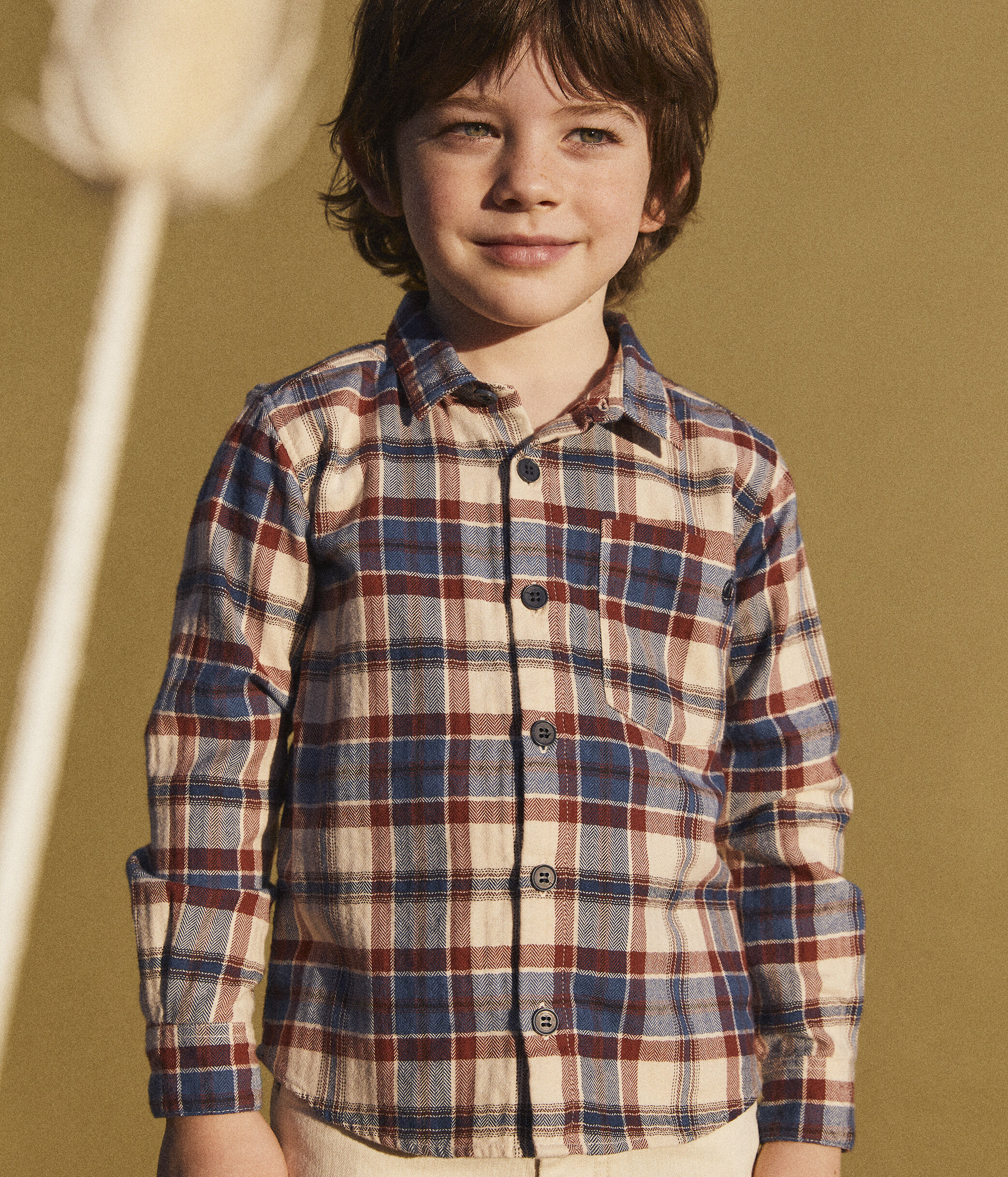 Camisa a cuadros de franela de ni o AVALANCHE MULTICO Petit Bateau