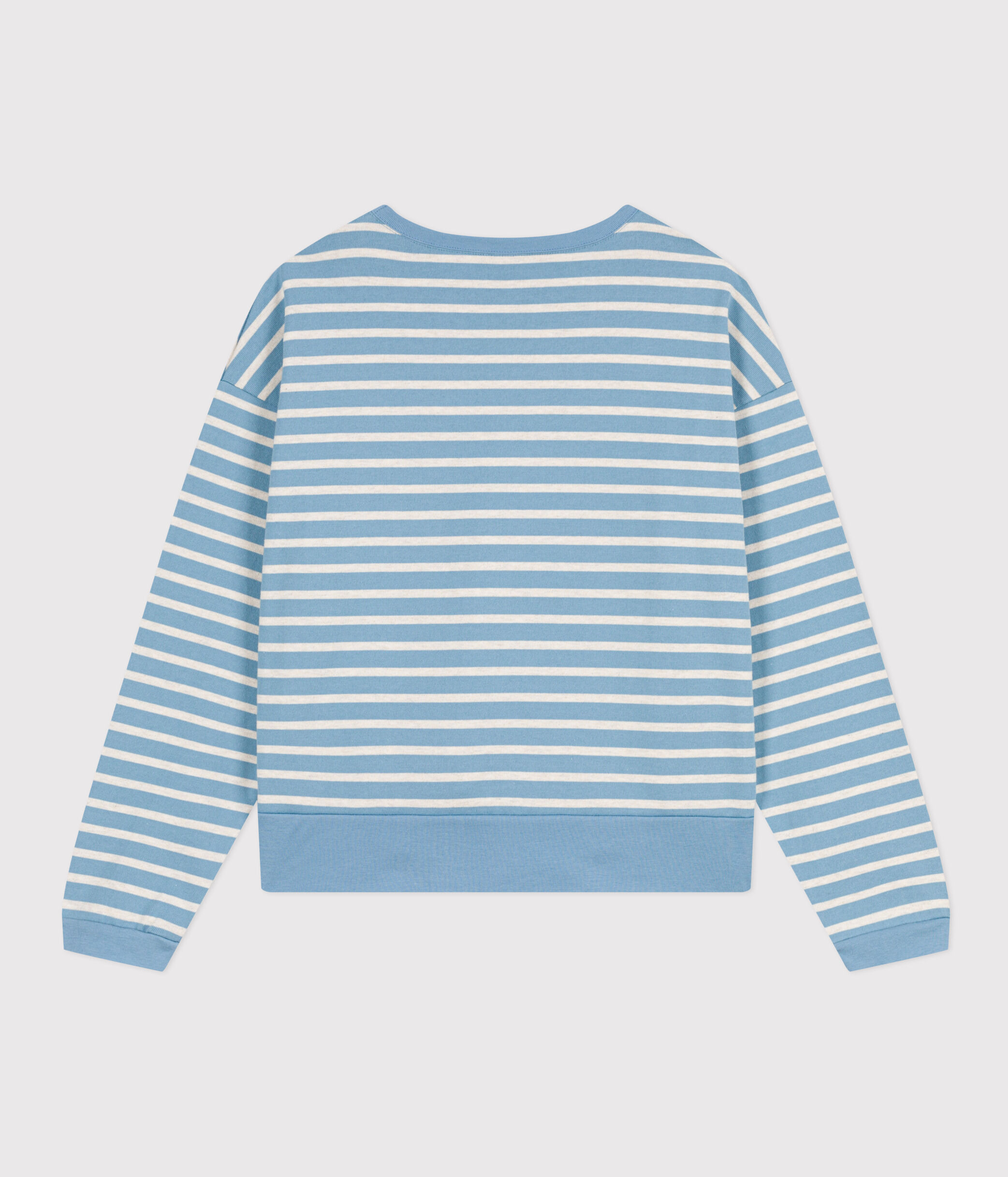 Sudadera marinera de algod n para mujer AZUL MONTELIMAR Petit Bateau