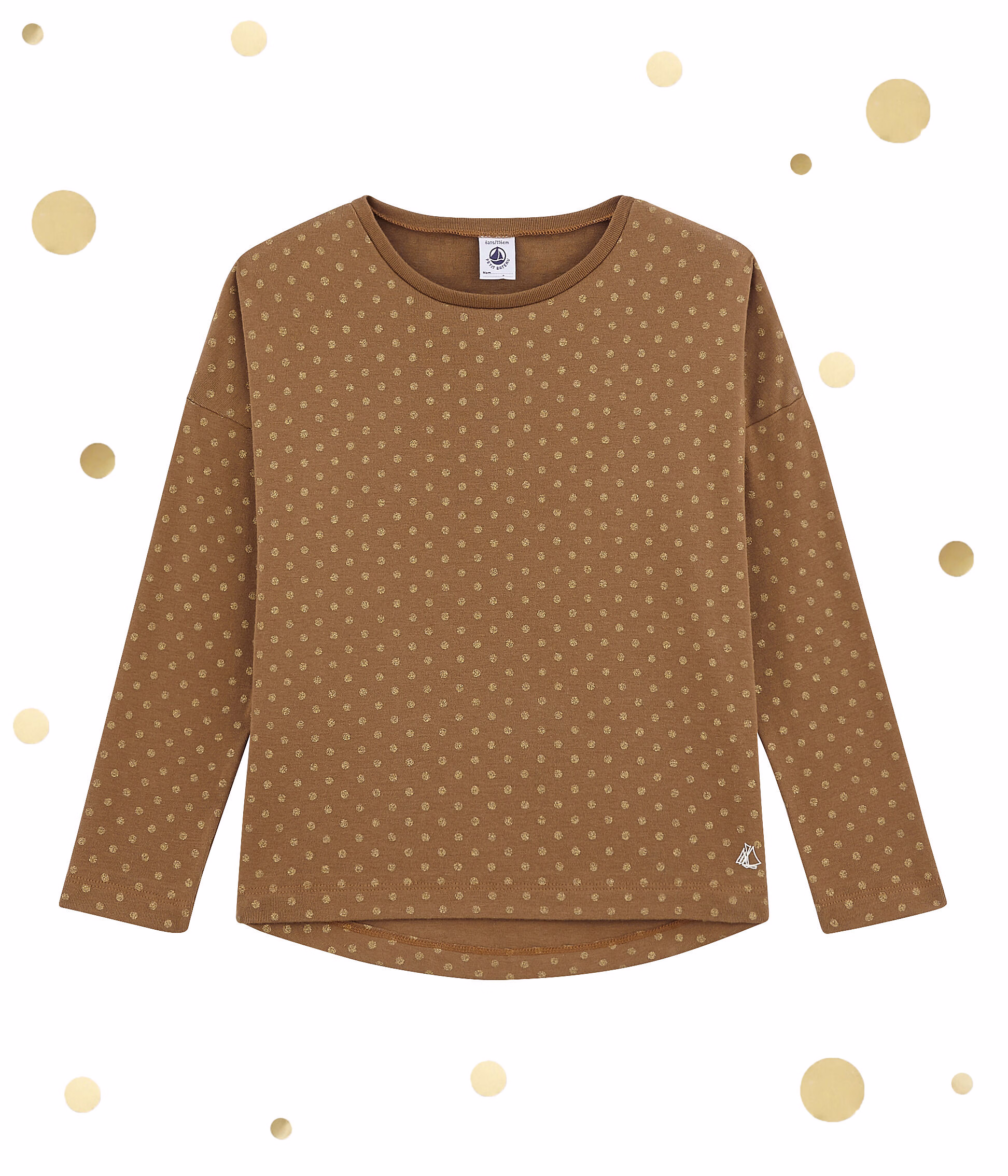 Camiseta marrón niña deals