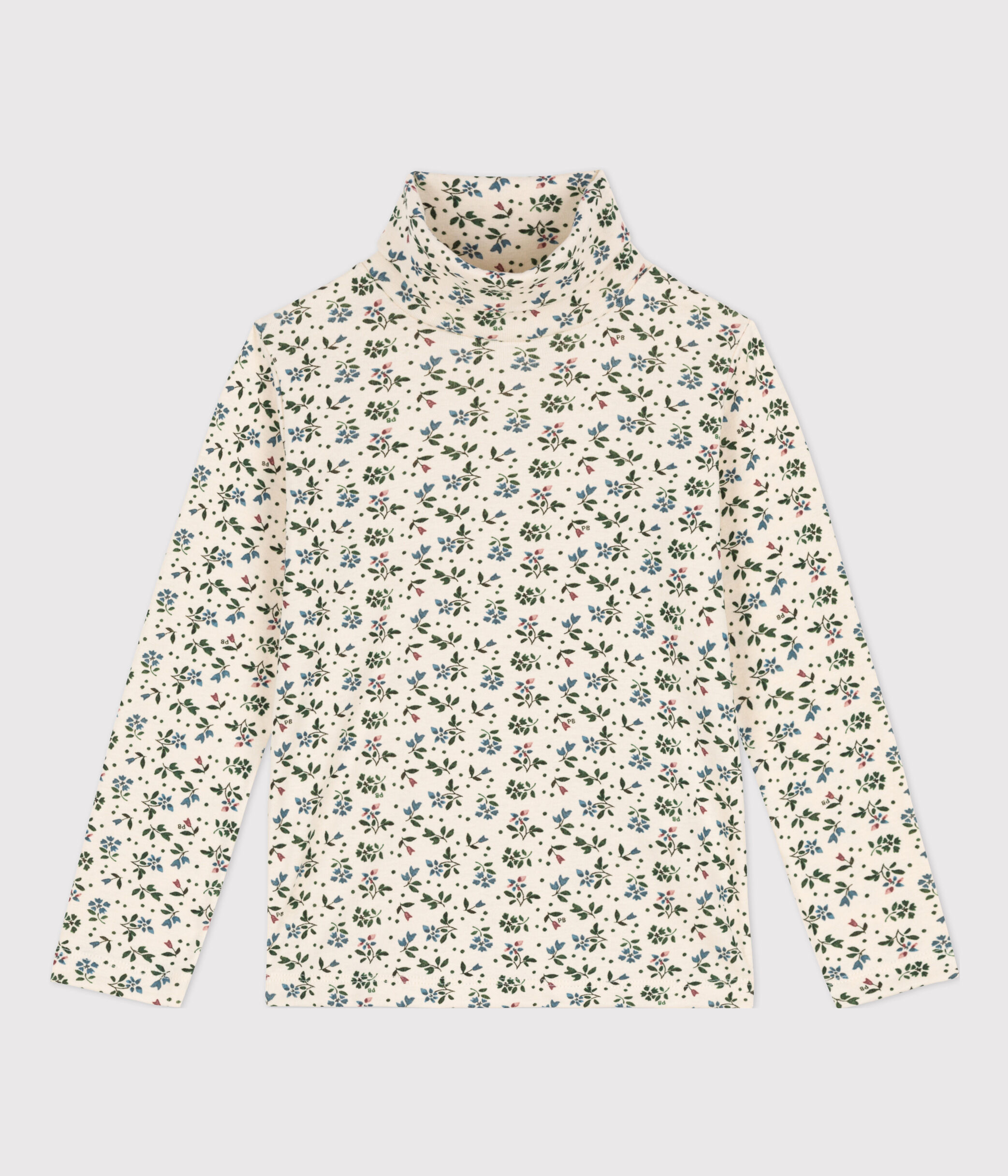 Camiseta blanca deals cuello alto niña