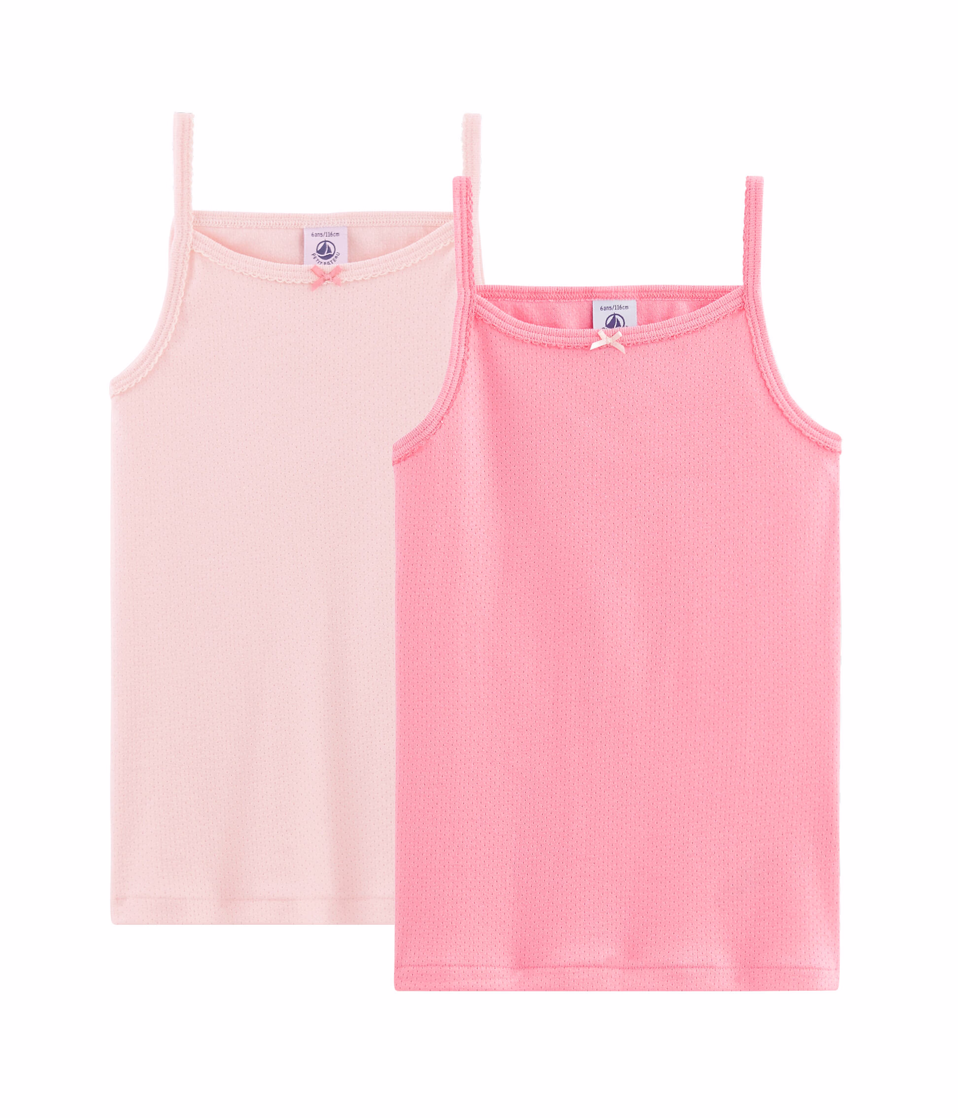 Lote de 2 camisetas de tirantes de colores pastel para ni a 5804300500