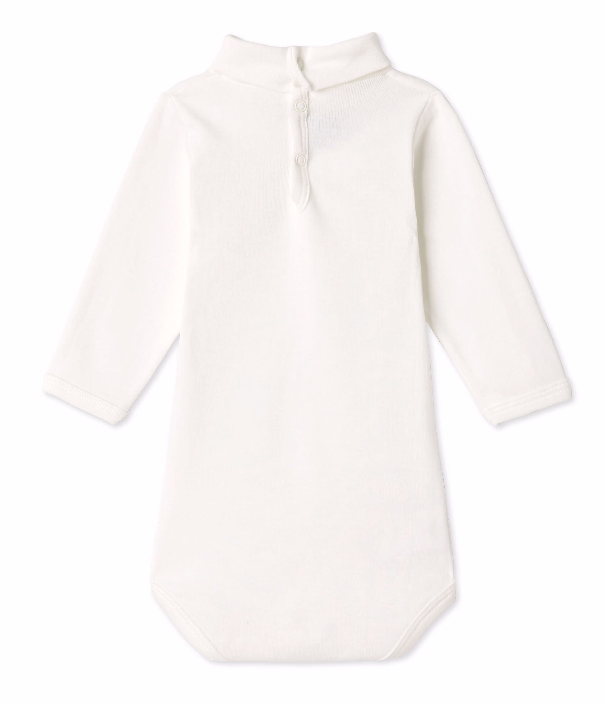 Body liso unisex de manga larga para bebe LAIT Petit Bateau