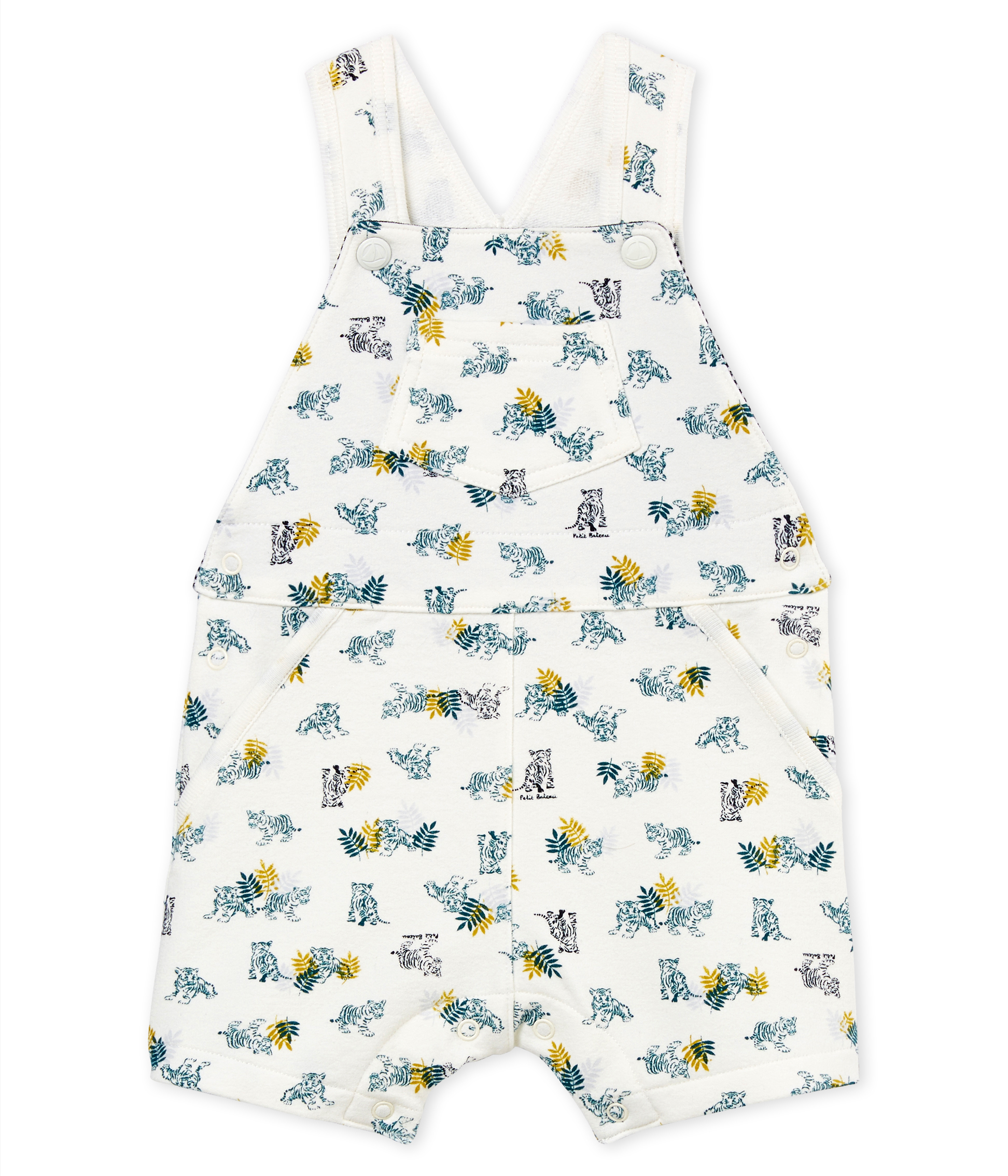 Peto corto de tela estampada para bebé niño