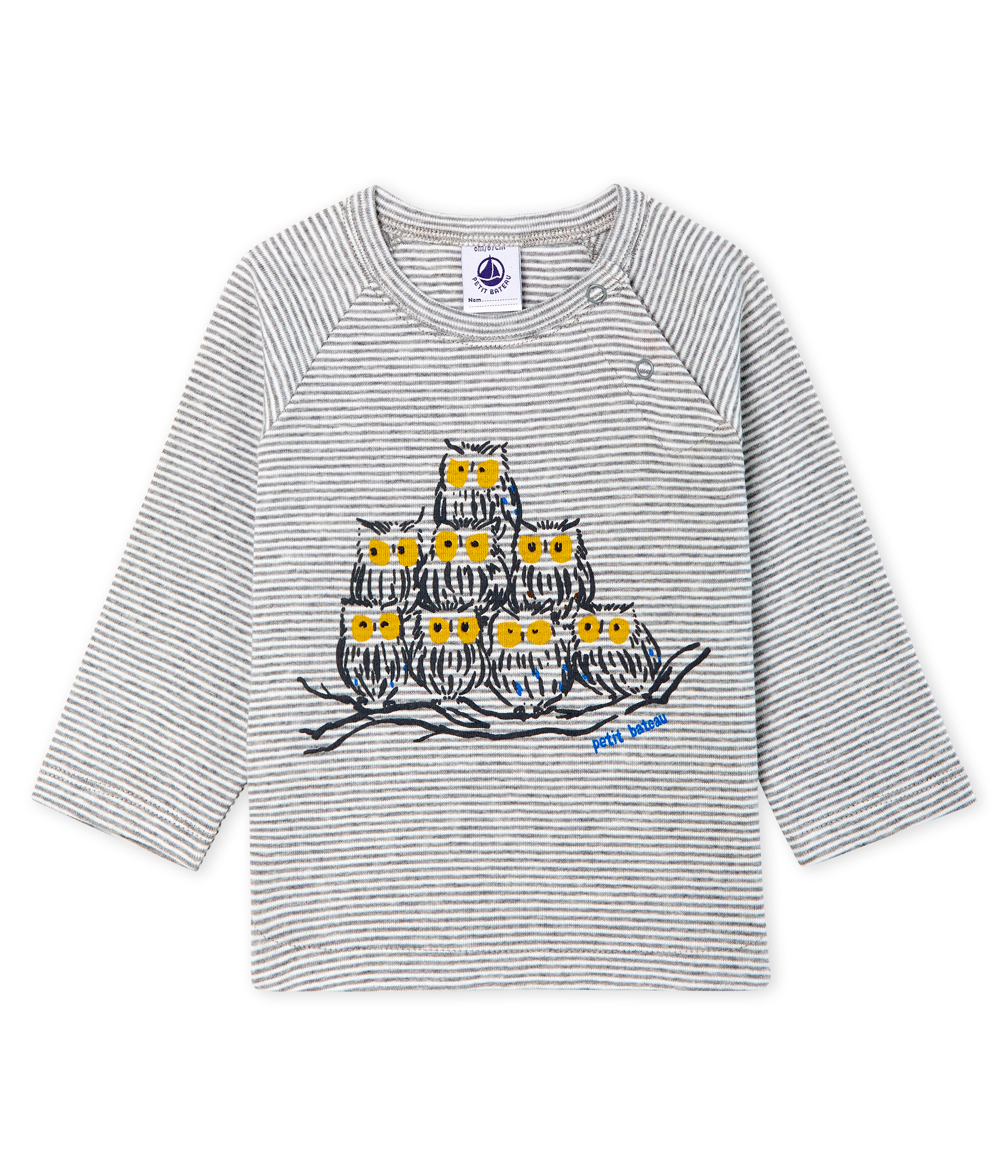 Camiseta de manga larga milrayas para bebé niño