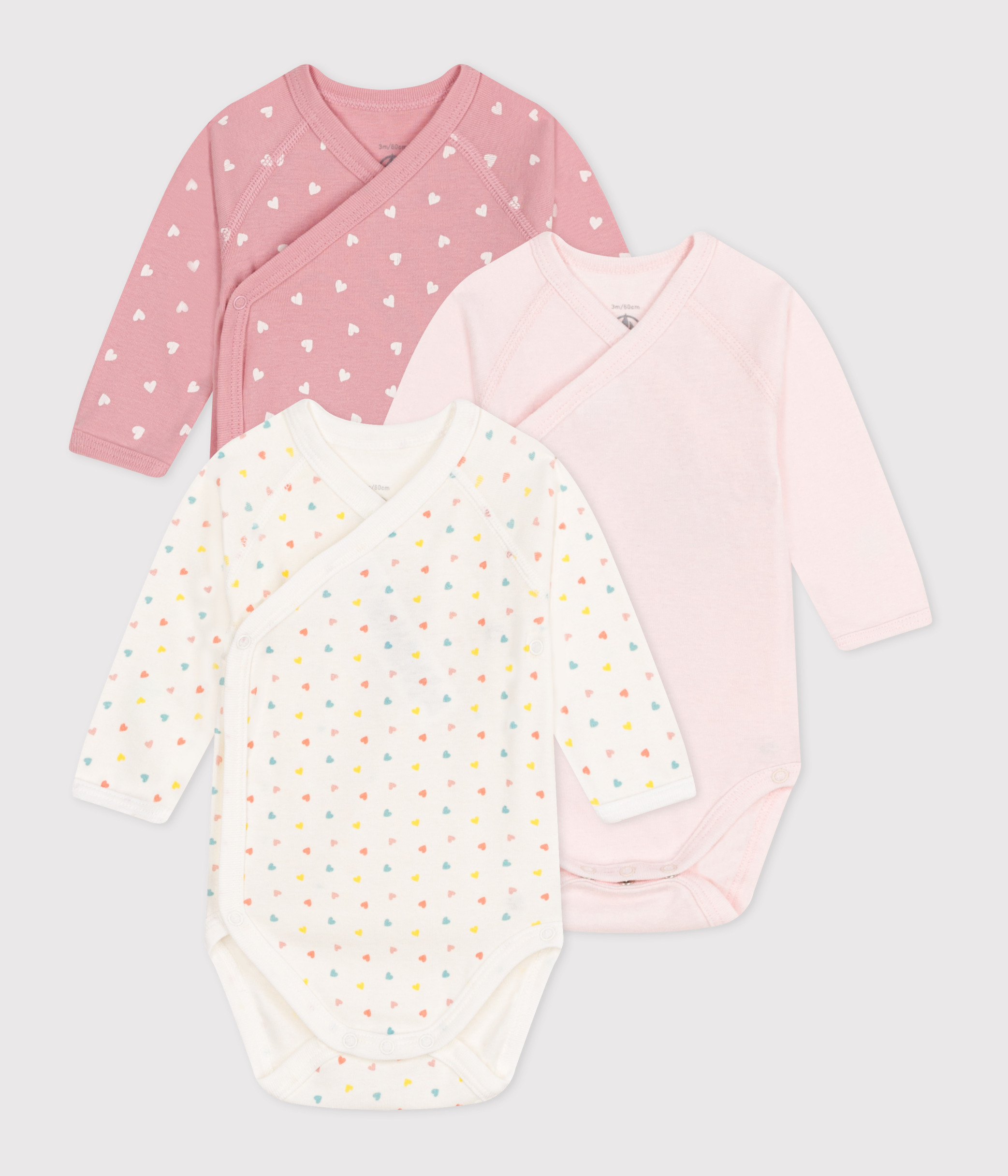 Petit Bateau Bodies De Manga Larga Unisex Bebé Body De Manga