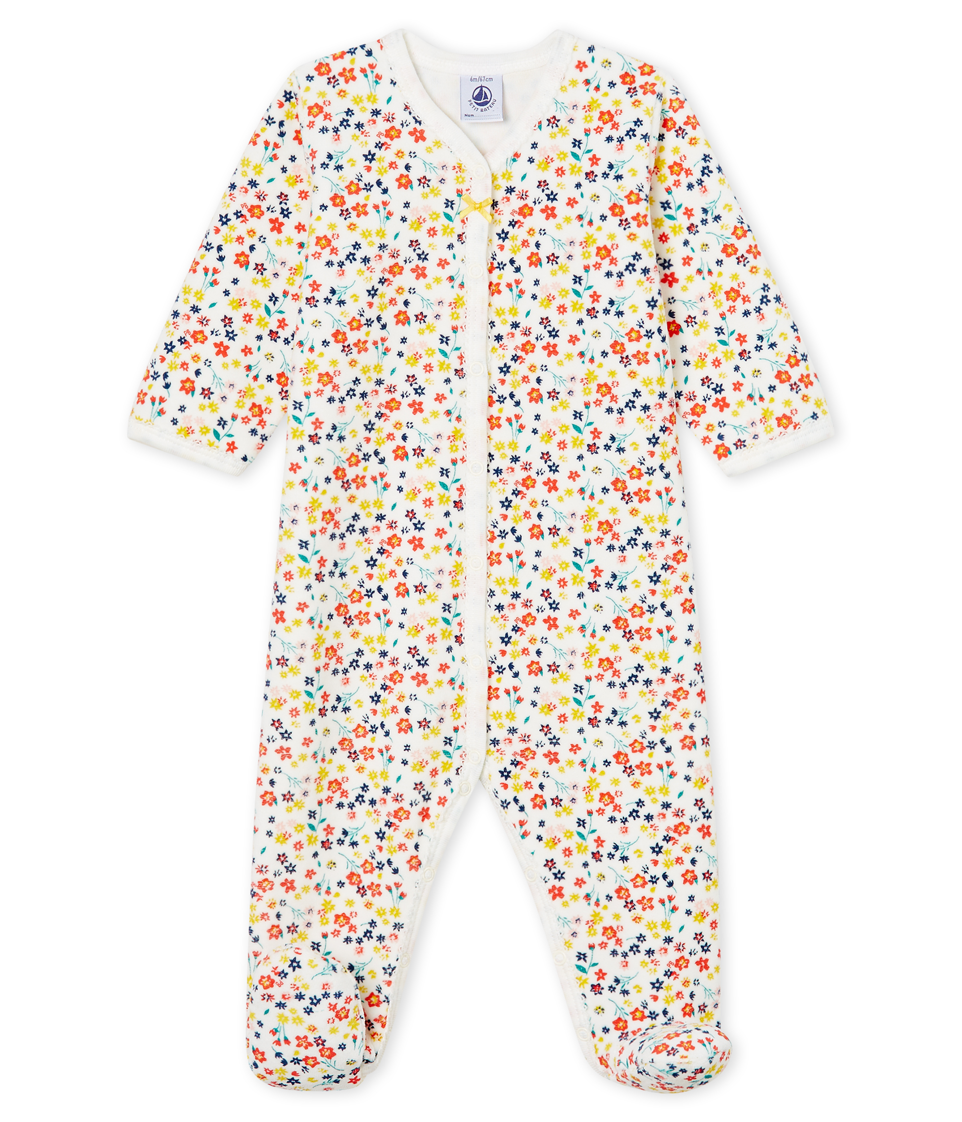Pijama de terciopelo para bebé niña