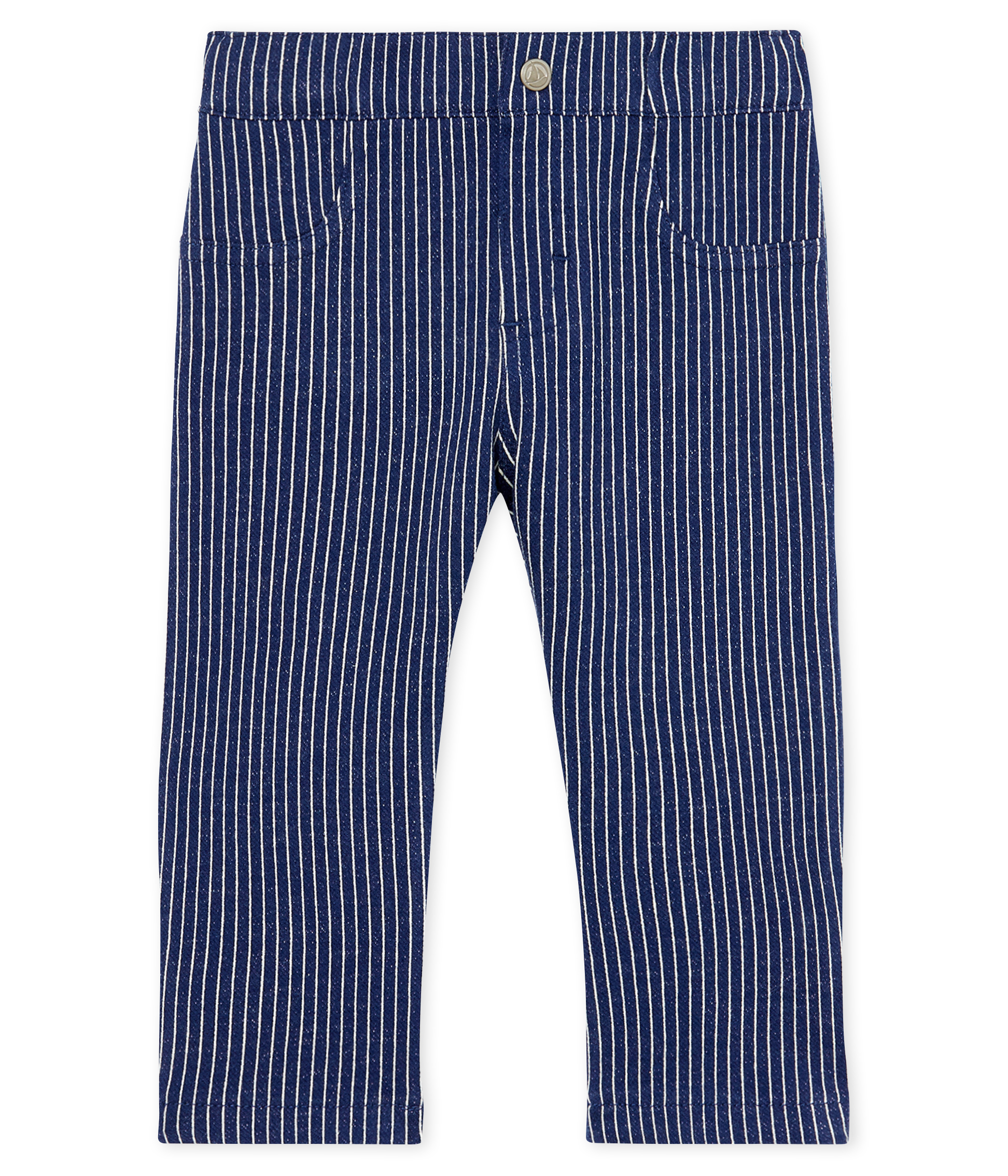 Pantalón de tela de rayas para bebé niño