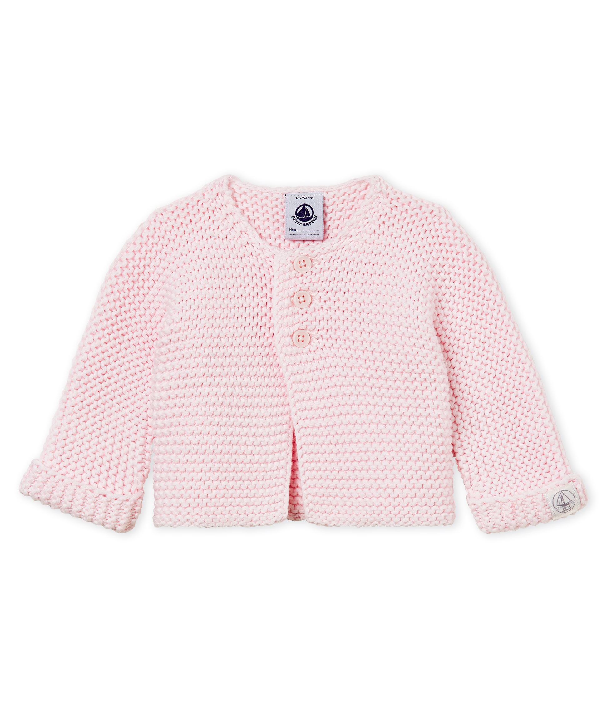 Cárdigan de punto bobo para bebé unisex