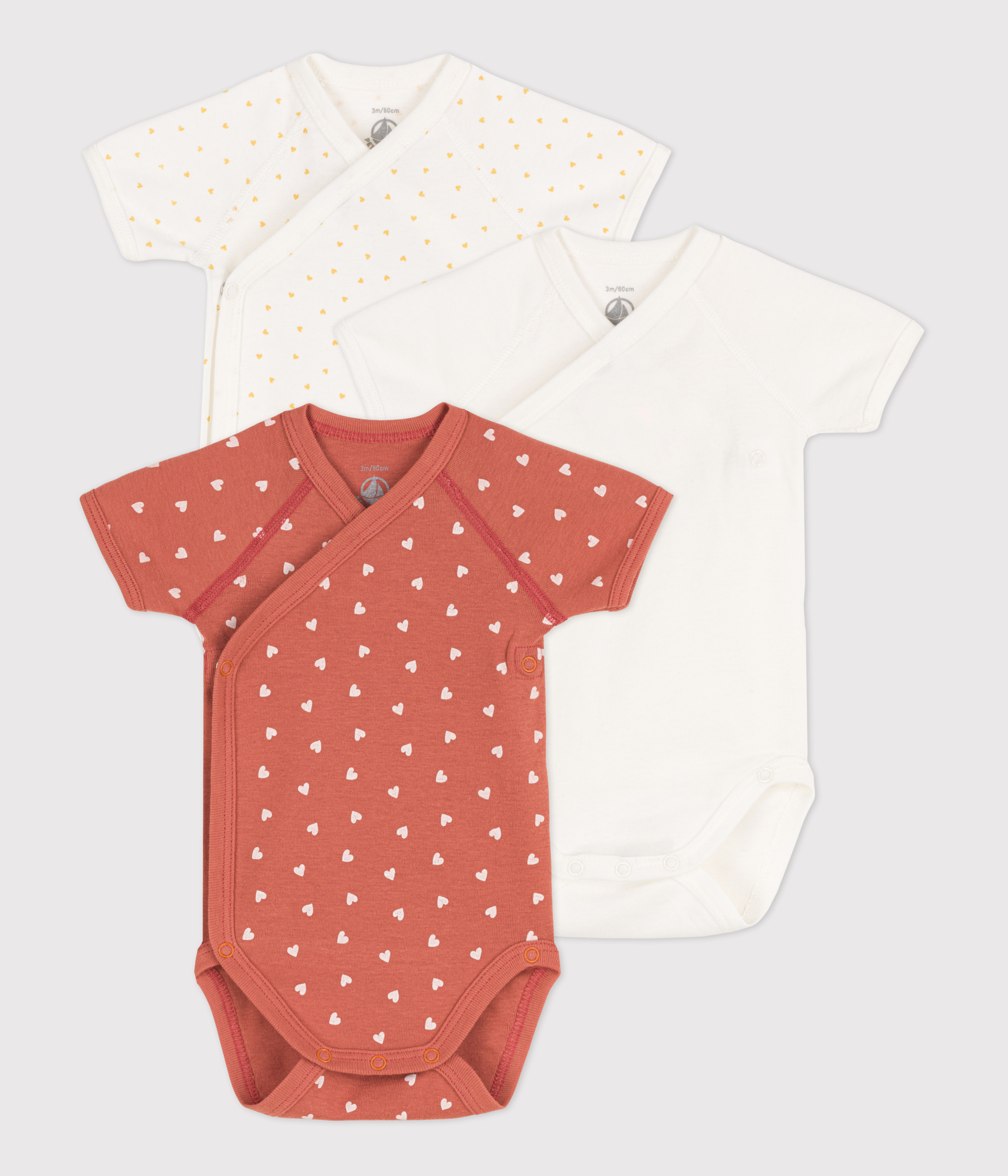 Body Bebe Paquete De Bodysuit (Monitos) Simple Joys Mangas Cortas