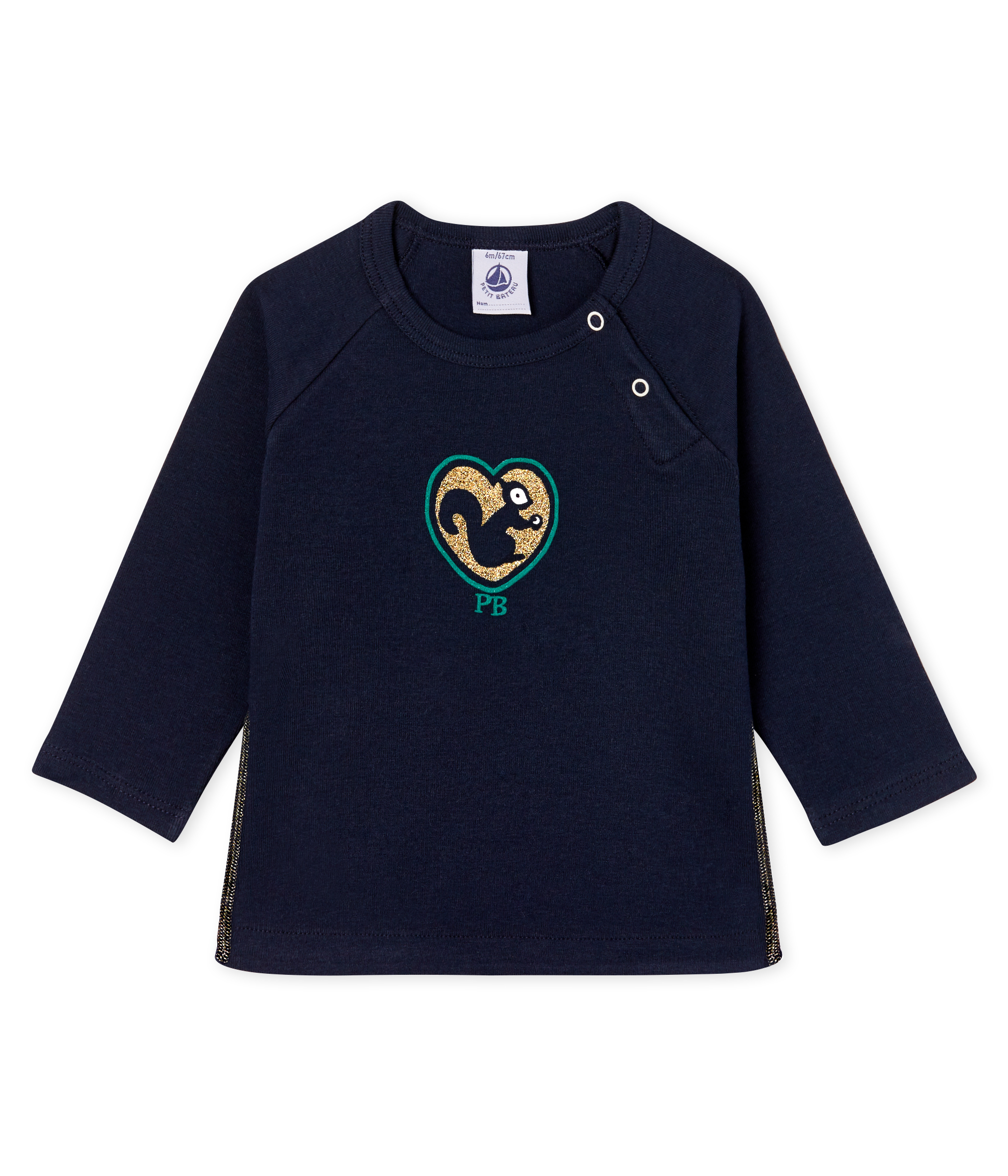 Camiseta de manga larga para bebé niña