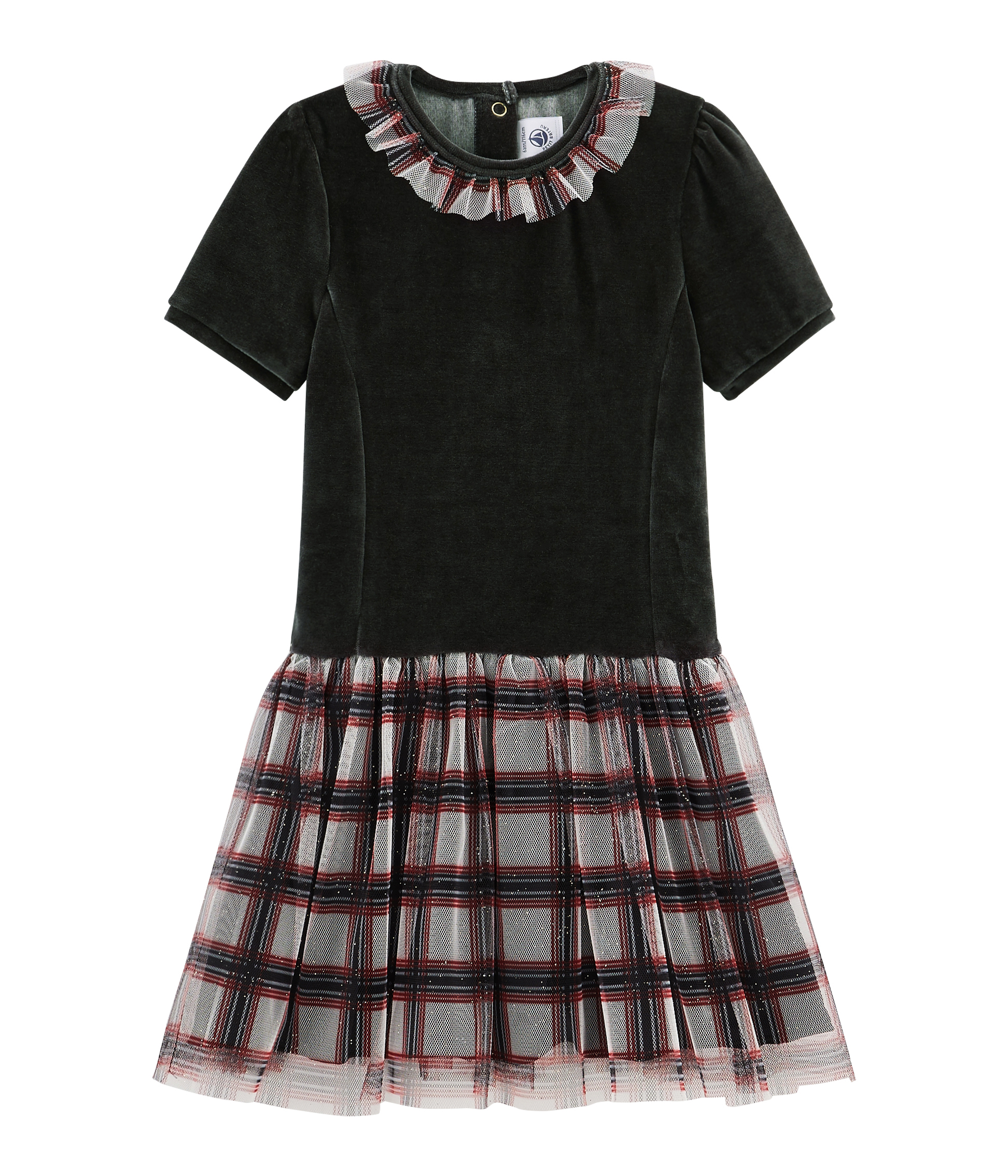 Vestido de manga corta para niña