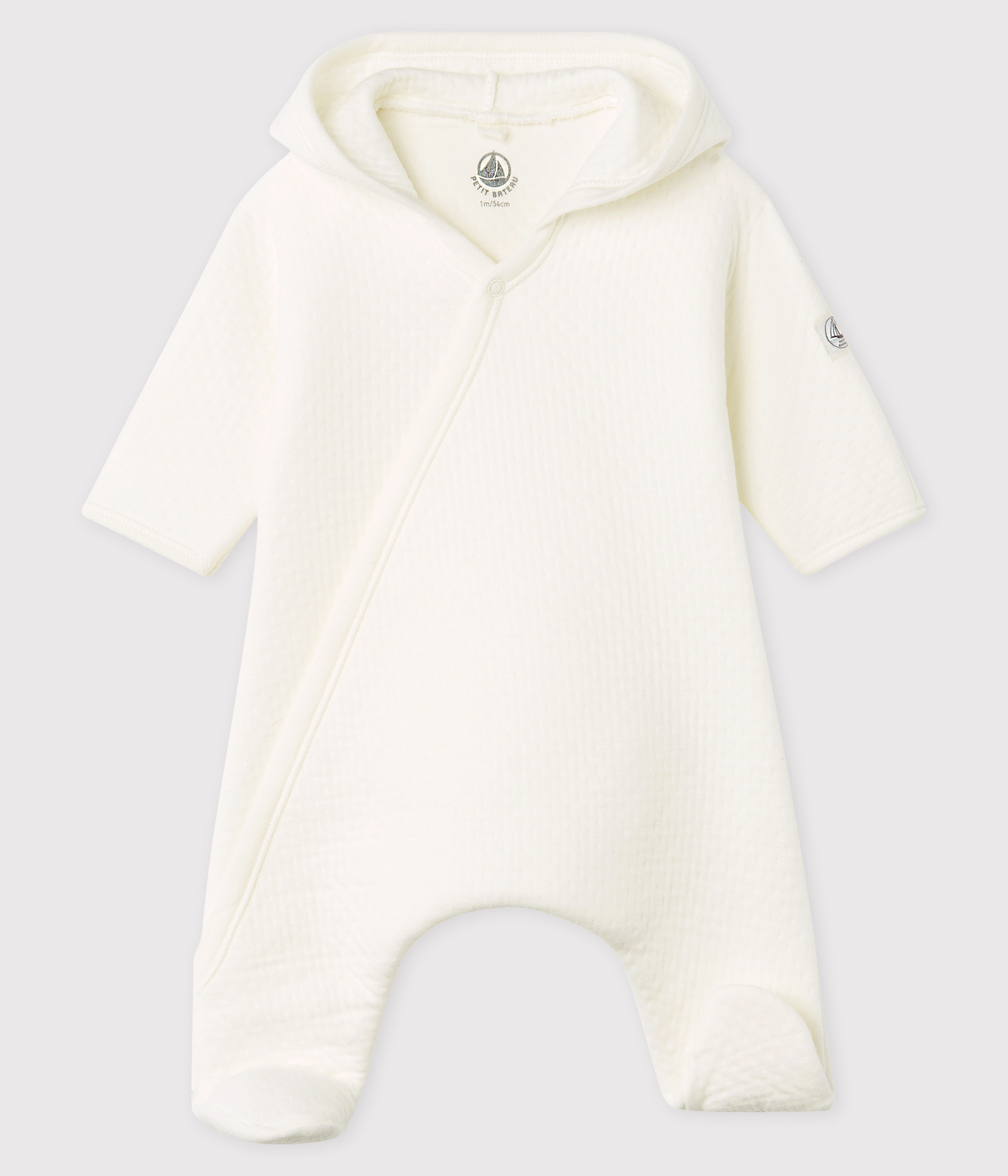 Bodi de manga larga de bebé niña/niño LAIT 2492807 | Petit Bateau