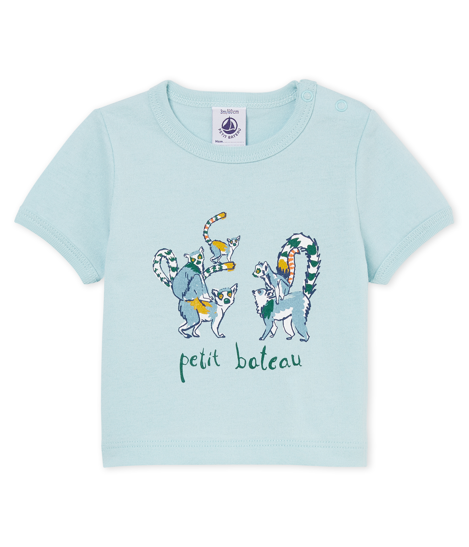 Camiseta manga corta con motivos para bebé niño