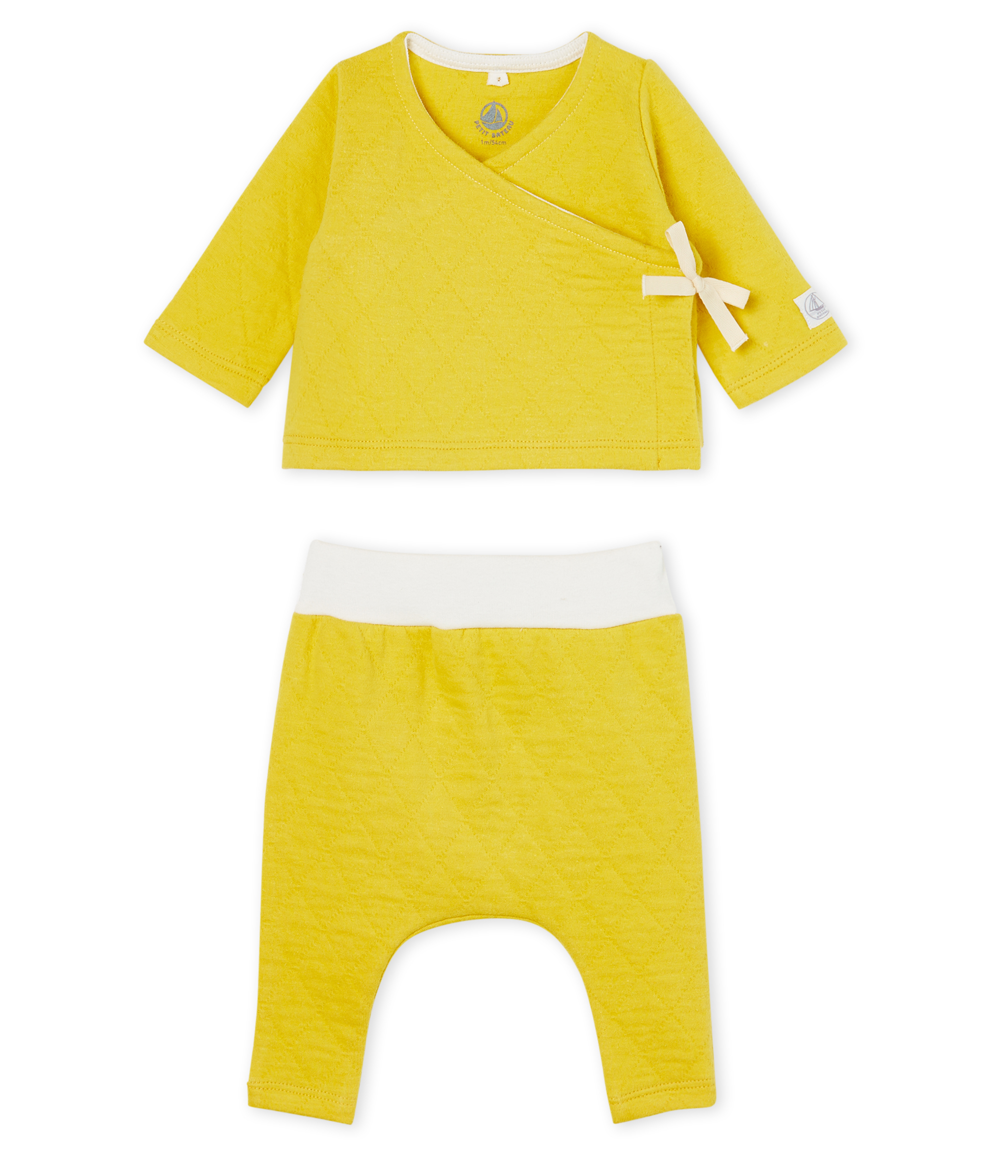 Conjunto de dos piezas para bebé de túbico acolchado