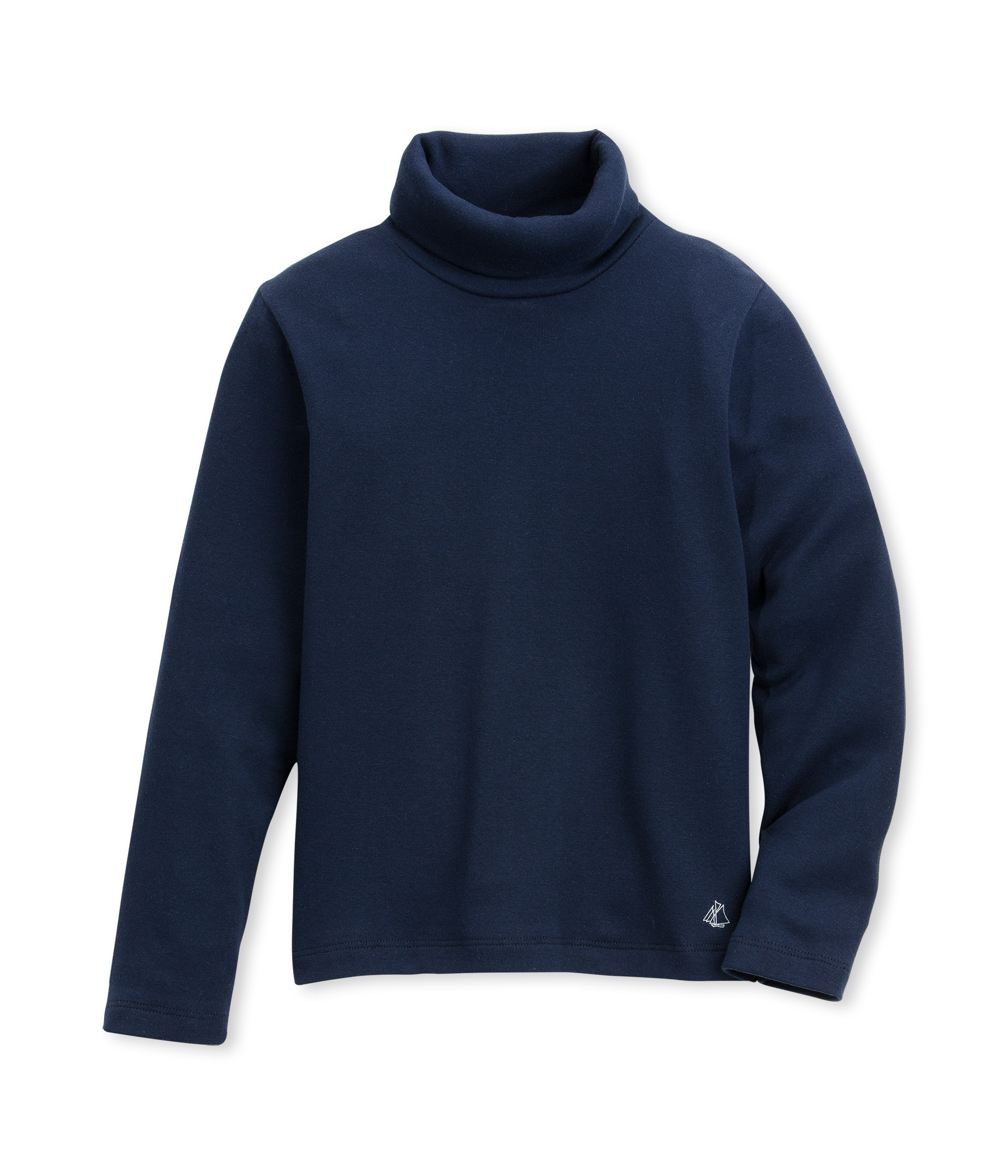 Jersey de cuello alto liso infantil unisex