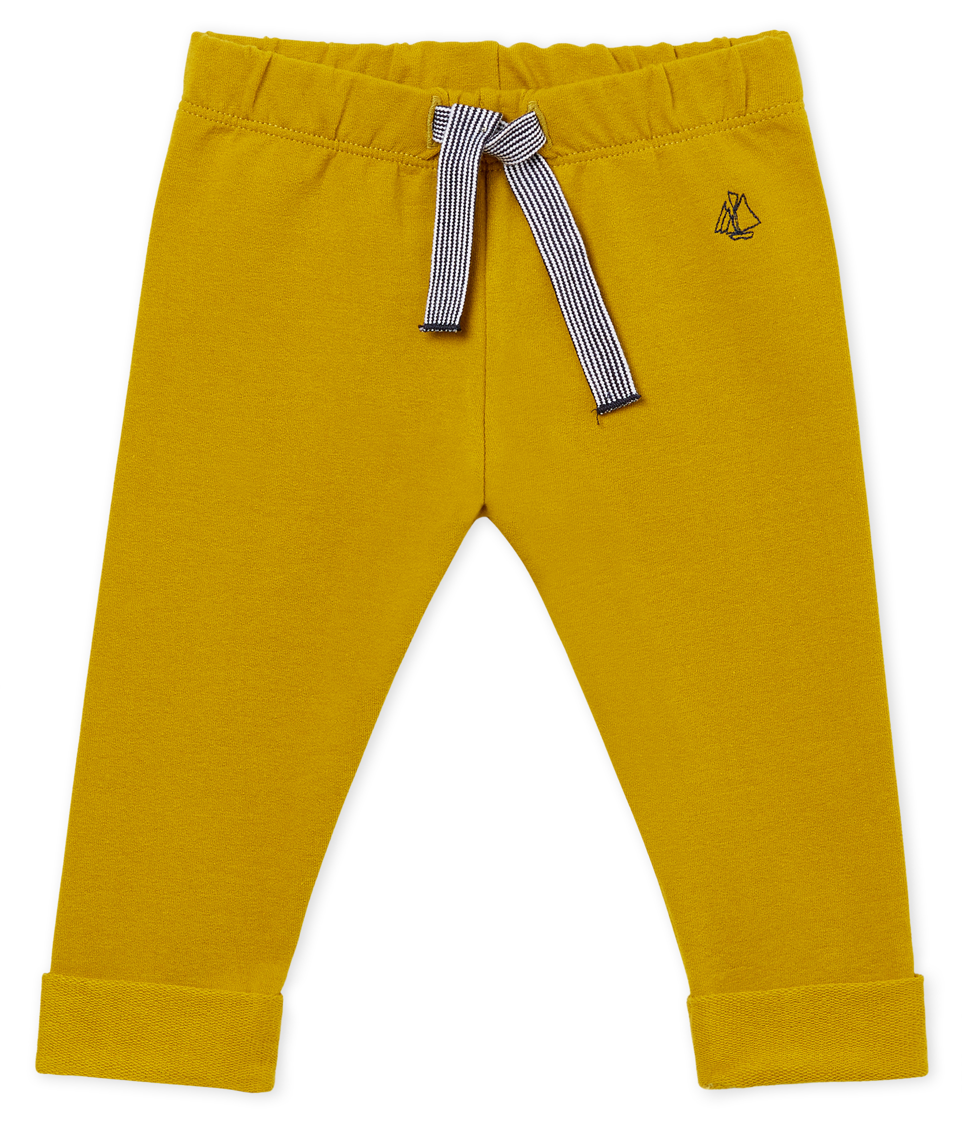 Pantalón de muletón ligero liso para bebé niño