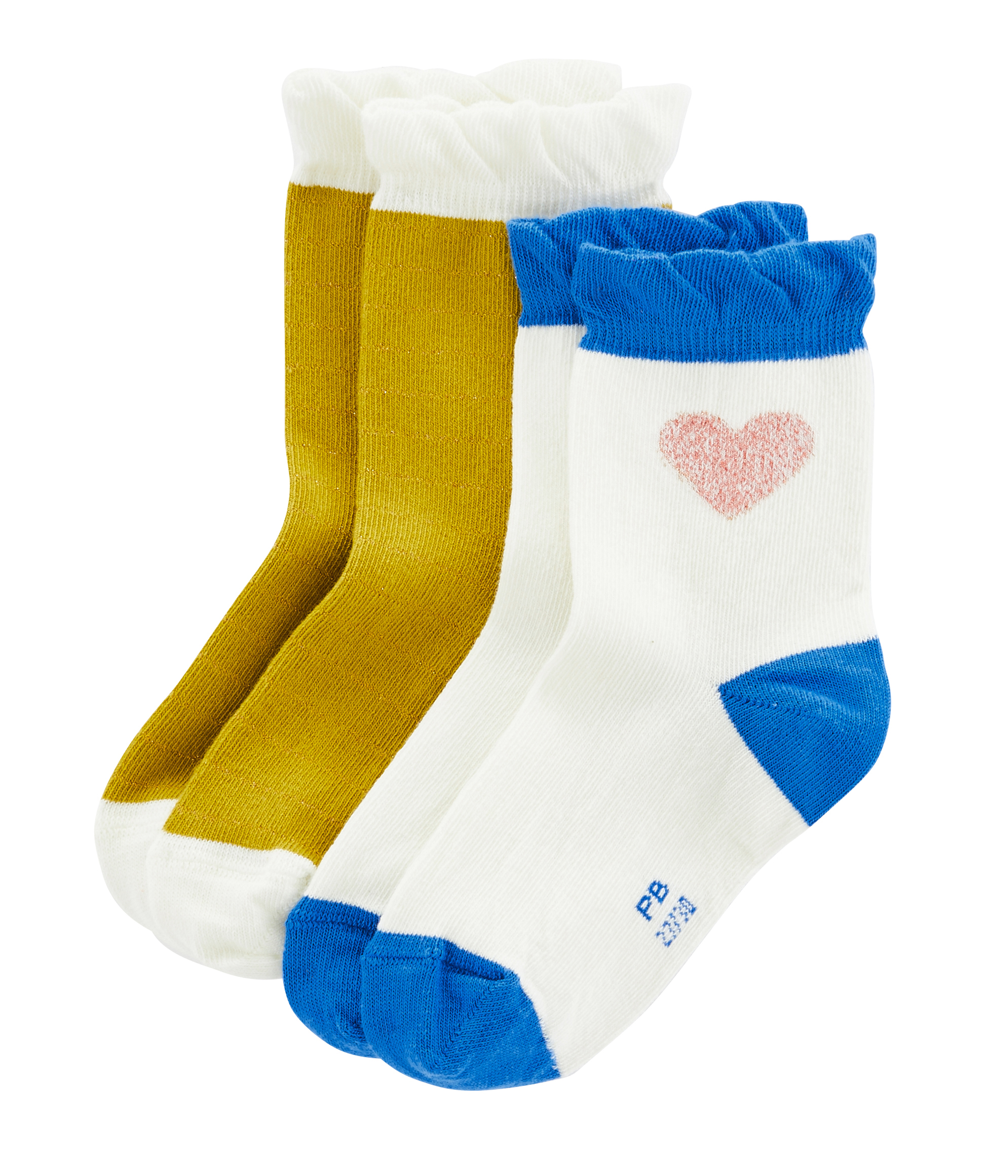 Lote de 2 pares de calcetines infantiles para niña