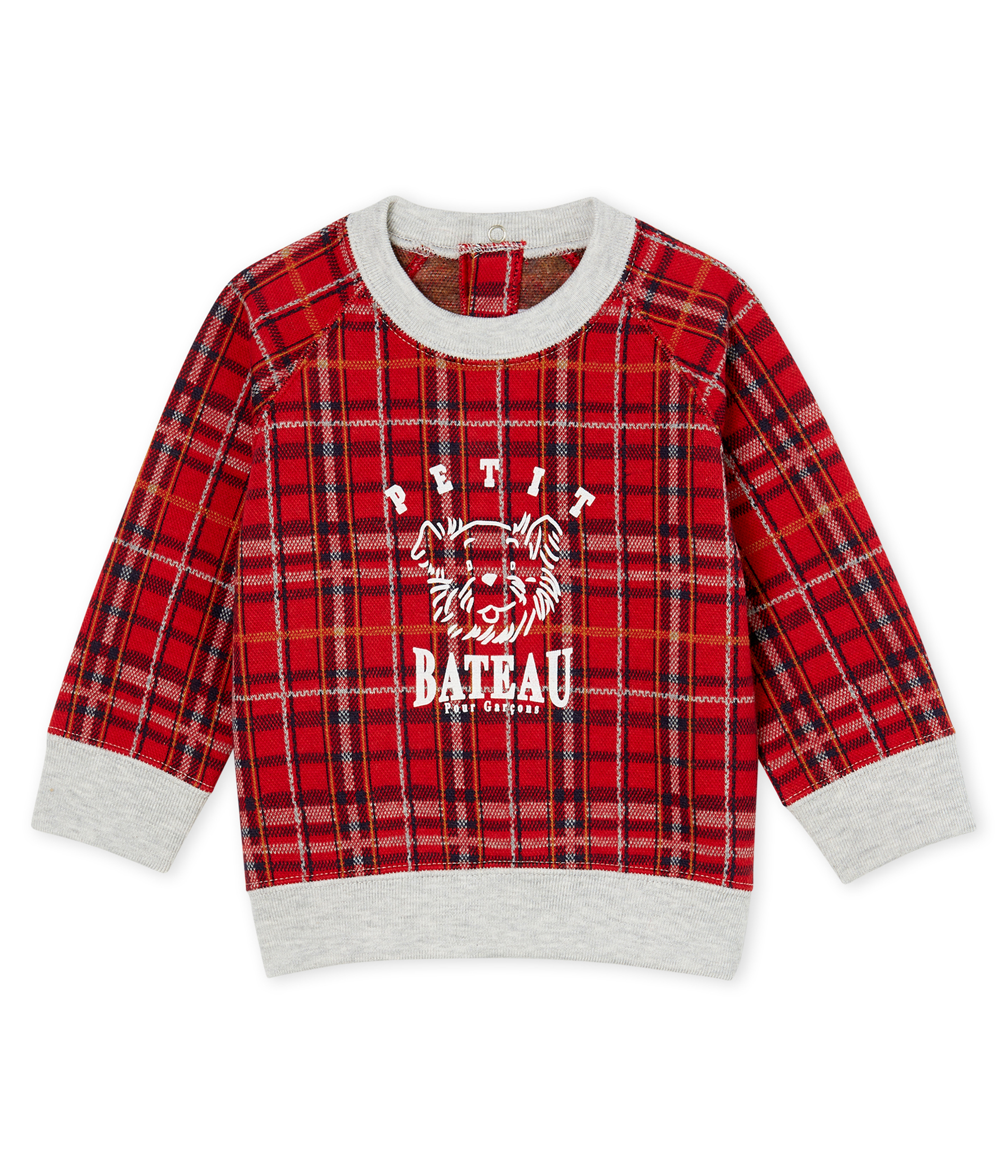 Sudadera de cuadros para bebé niño