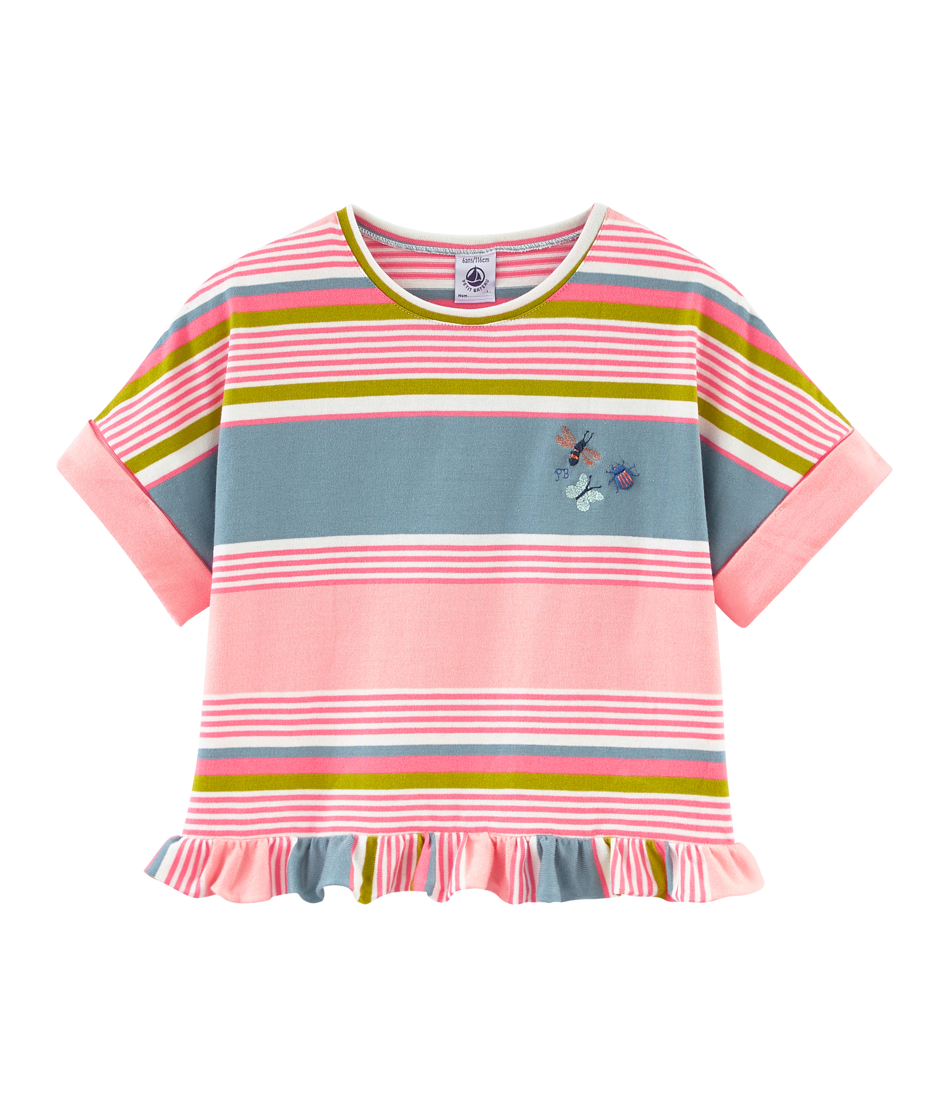 Camiseta manga corta infantil para niña