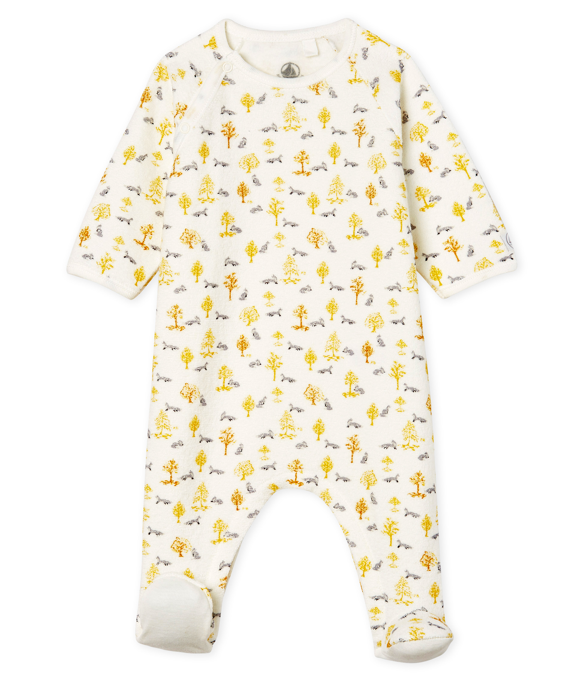 Pijama extra cálido de toalla de rizo afelpado para bebé niña